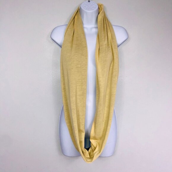 2 Chic Womens One Size Tan Black Infinity Scarf Accessory Reversible Pocket New - Picture 3 of 7